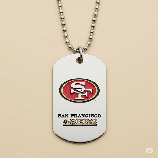 San Francisco 49ers Dog Tag Necklace