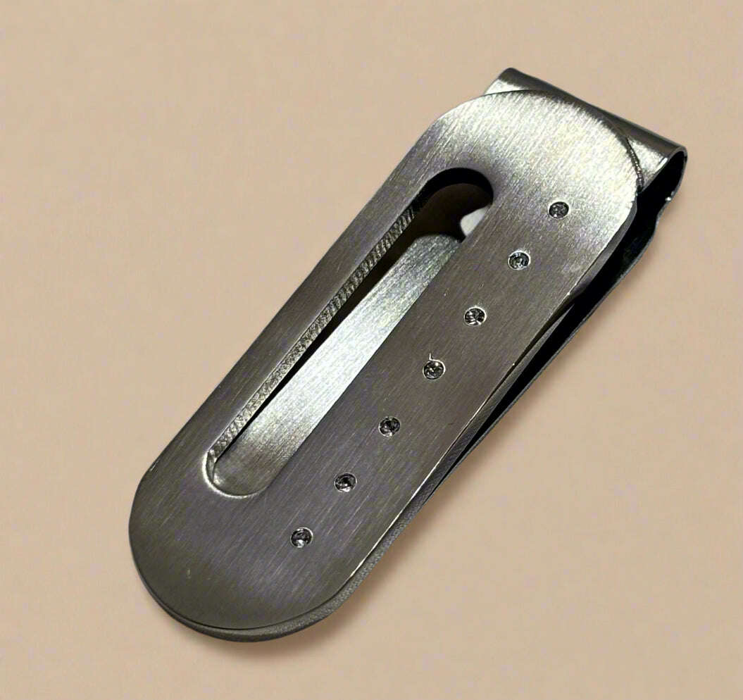 Soft Matte Grey Clip with Oval Slot and Rounded Frame - COLO