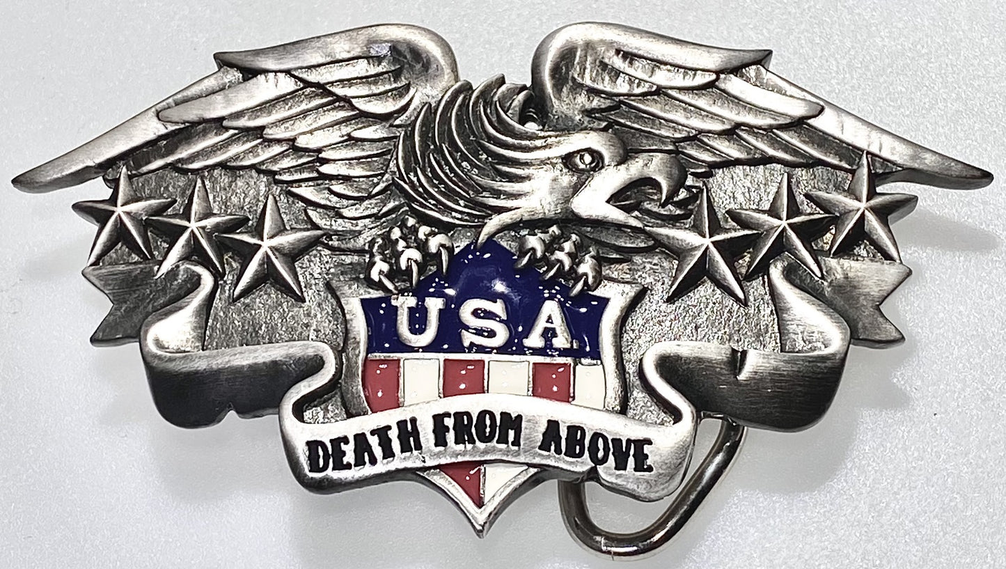 USA Death From Above Belt Buckle