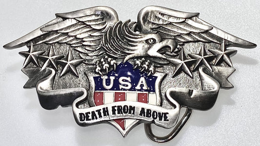 USA Death From Above Belt Buckle