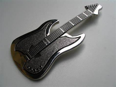 Electric Guitar Belt Buckle