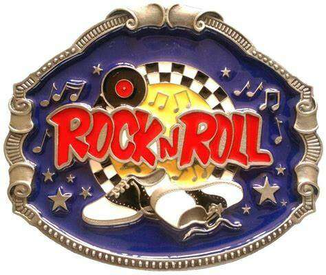 Rock N Roll Retro Belt Buckle - COLO