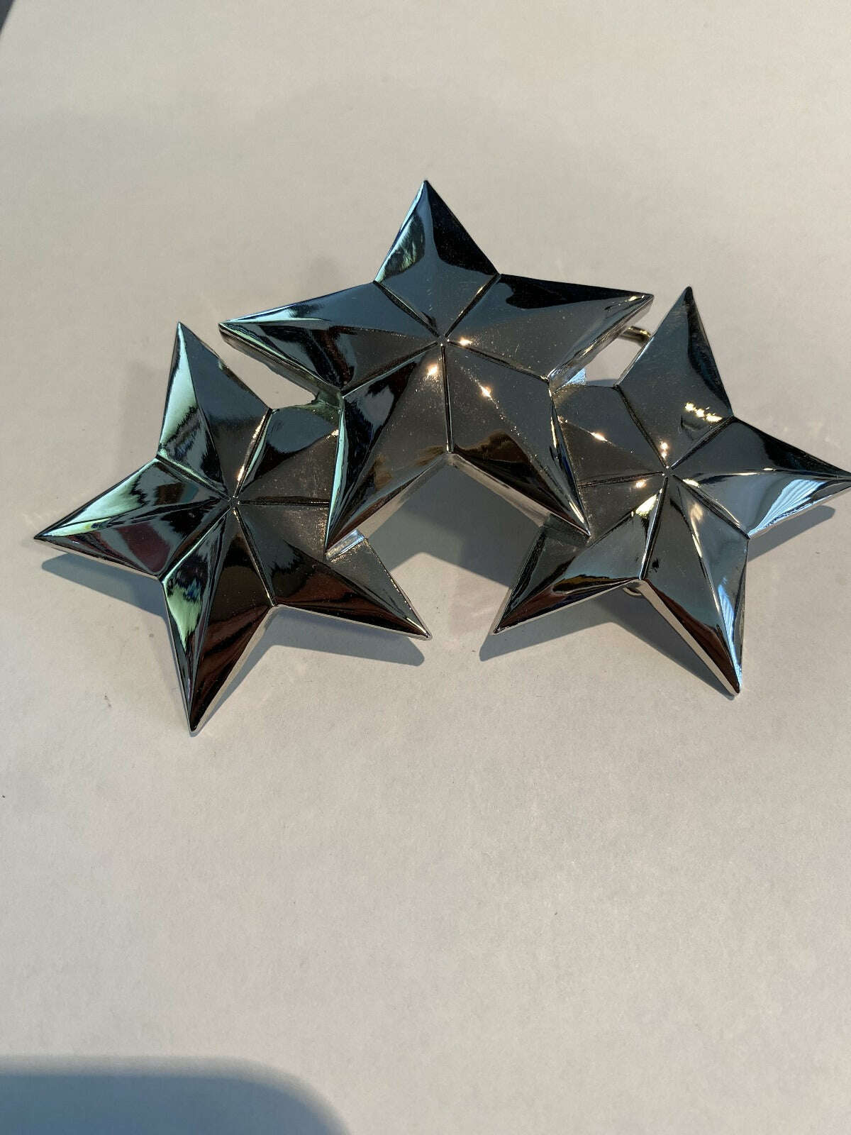 Triple Star Chrome Belt Buckle - COLO