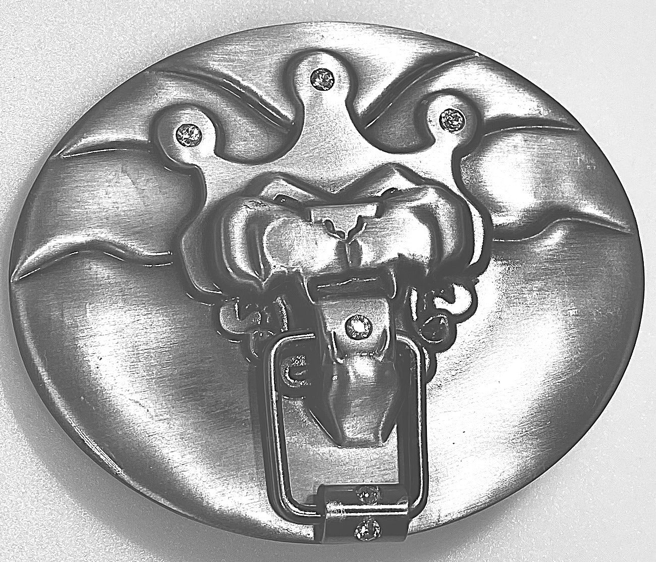 Crown and Horns Round Buckle