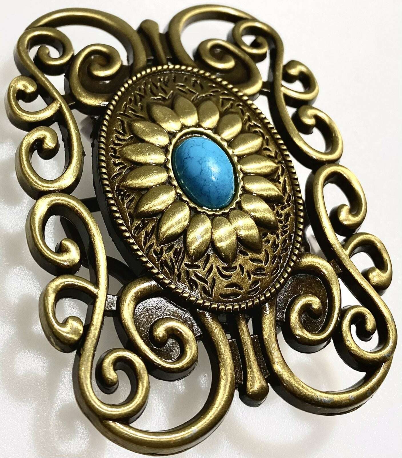 Antique Floral Scroll Buckle - COLO