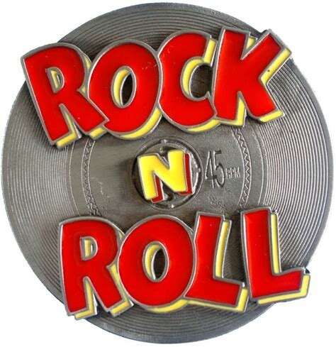 Rock N Roll 45 RPM Record Buckle - COLO