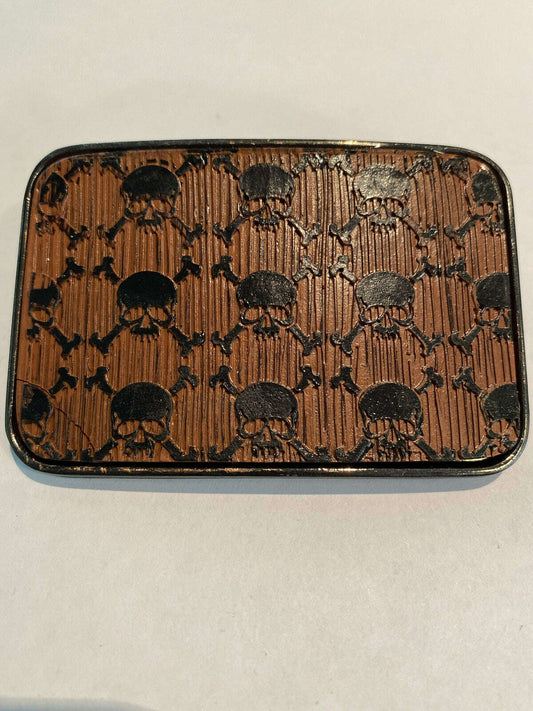 Skull and Crossbones Pattern Buckle - COLO