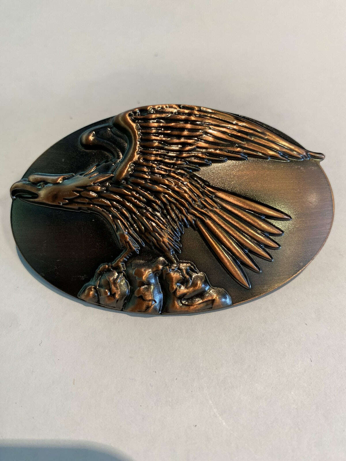 Eagle Bronze Finish Belt Buckle - COLO