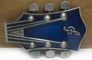 Guitar Headstock Buckle - Blue - COLO