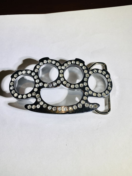 Knuckle Duster Crystal Buckle