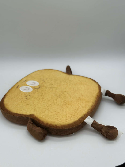 TOAST PILLOW BREAD HAPPY FACE Pillow for Sitting Round Throw 14x1.5 - COLO