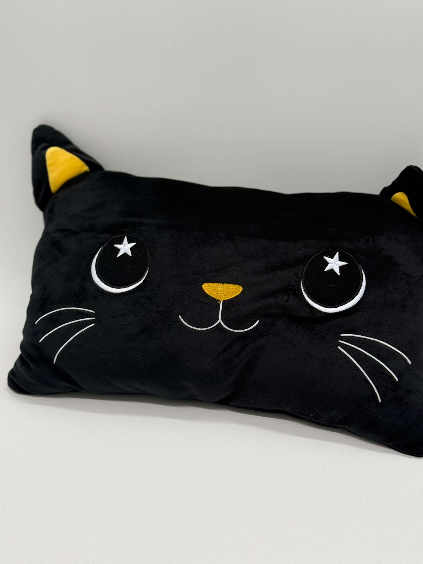 Shadow the Cat Black Pillow Plush Pillow Fun Throw Pillow for Bedroom 18” x 12” - COLO