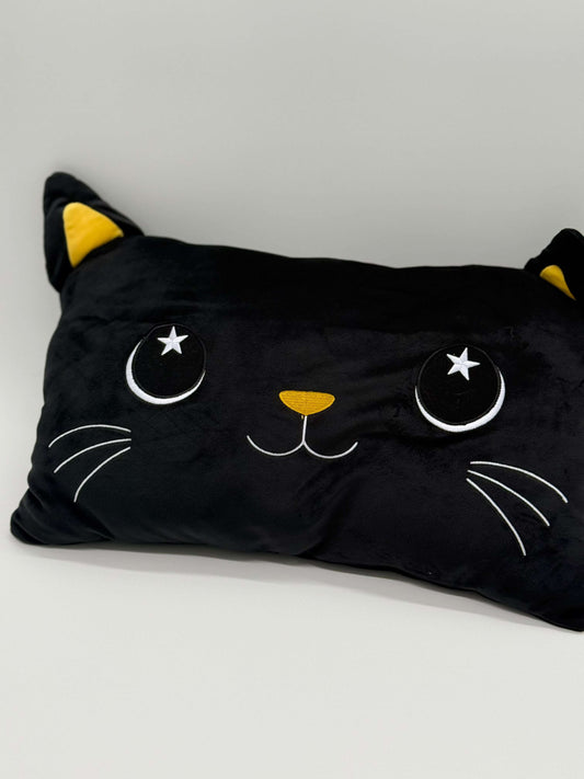Shadow the Cat Black Pillow Plush Pillow Fun Throw Pillow for Bedroom 18” x 12” - COLO