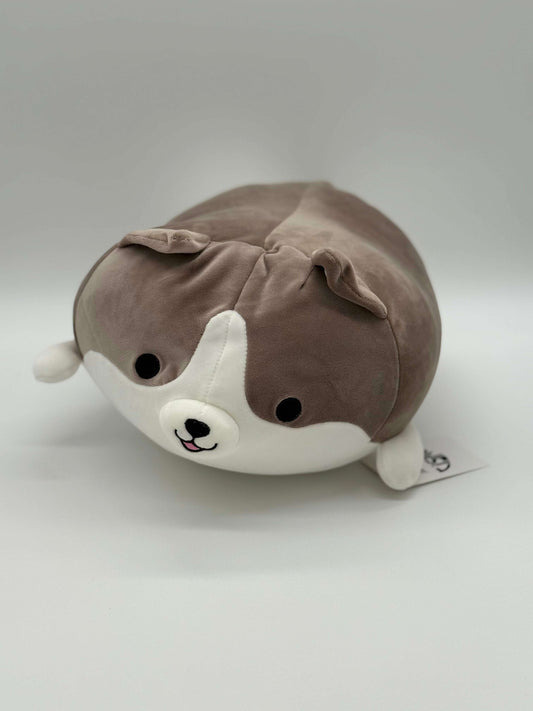 Lyla Shiba Inu Stuffed Soft Plush Toy for Kids Gray 13" x 14" - COLO