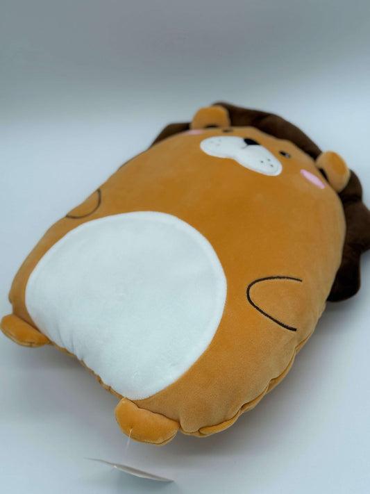 Cute Throw Pillow Plush Toy Stuffed Animal Soft Plushie Doll Gifts Kids Plush Pillows (Lion) 13" x 15" - COLO