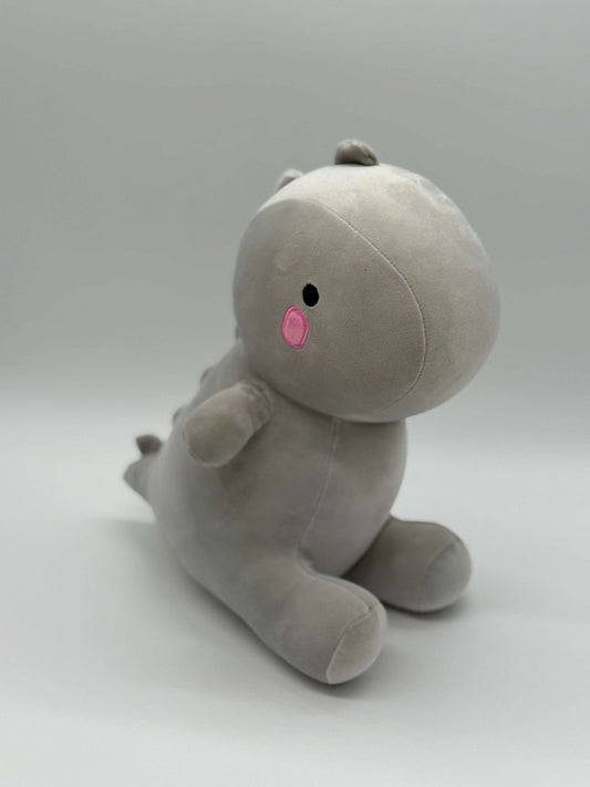 Grey Baby Dinosaur Plush Toy – Soft Stuffed Animal, Medium 10–14" - COLO