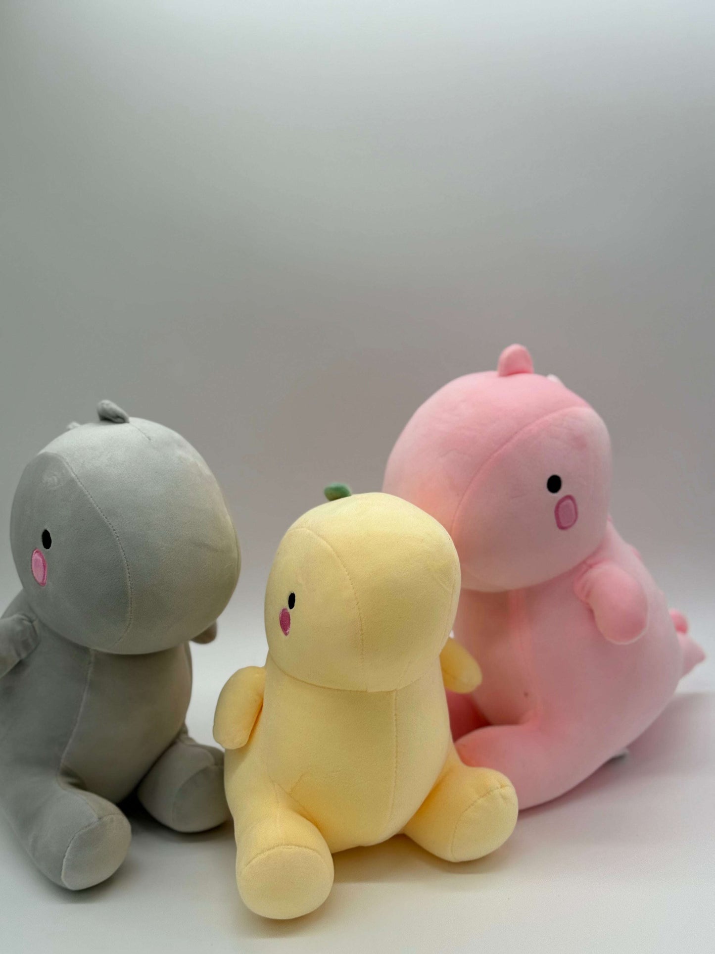 Yellow Baby Dinosaur Plush Toy – Soft Stuffed Animal, Medium 10–14" - COLO