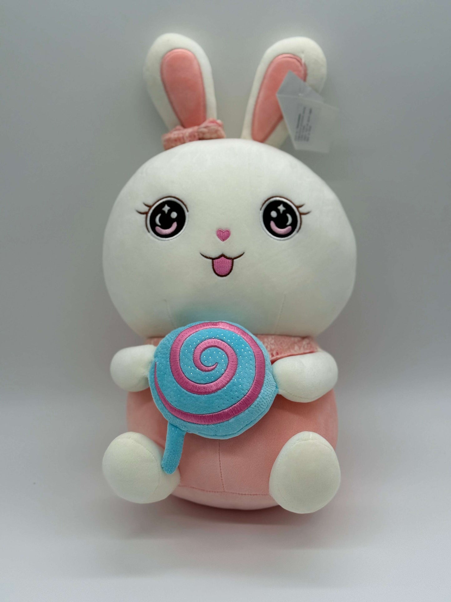 Large Adorable Bunny Rabbit with Bow Tie – Soft Plush 10–14" - COLO