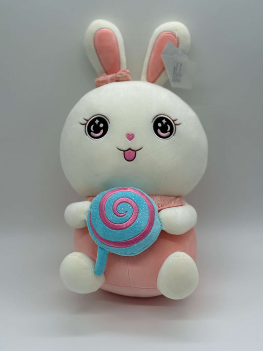 Large Adorable Bunny Rabbit with Bow Tie – Soft Plush 10–14" - COLO