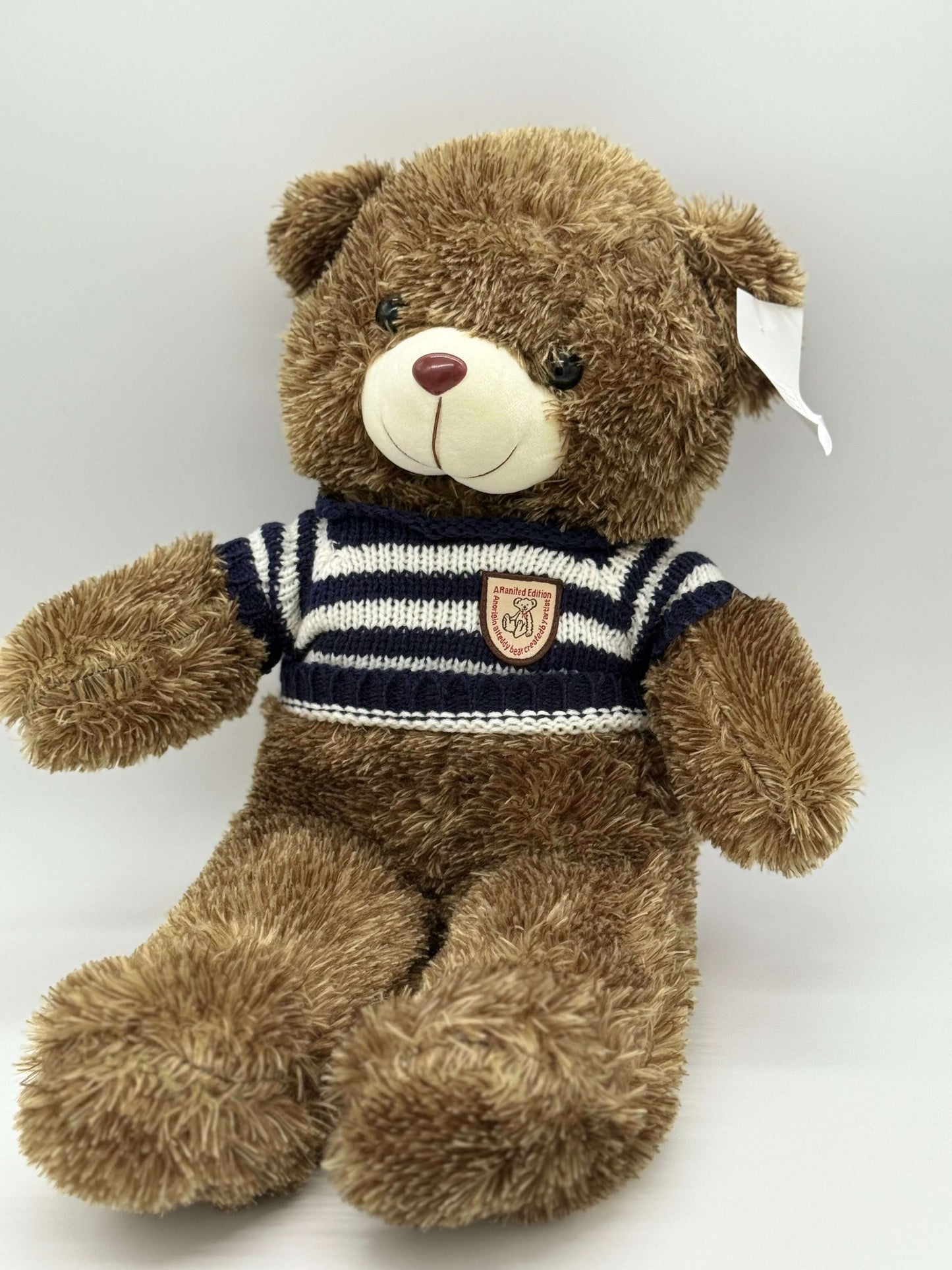Brown Teddy Bear Stuffed Animal – X-Large 20"–24" Soft Plush Toy with T-Shirt - COLO