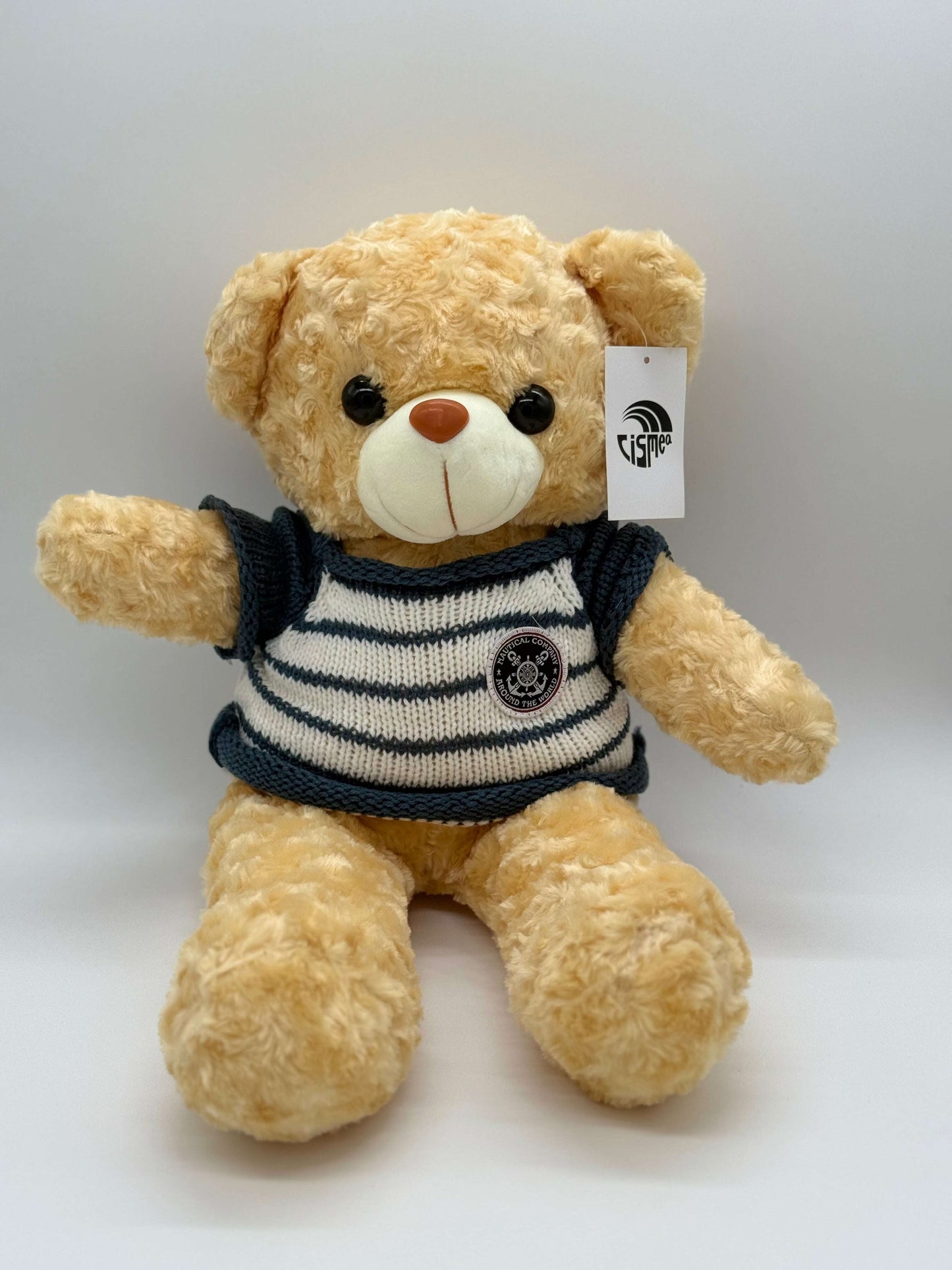 Beige Teddy Bear Stuffed Animal – X-Large 20"–24" Soft Plush Toy with T-Shirt - COLO
