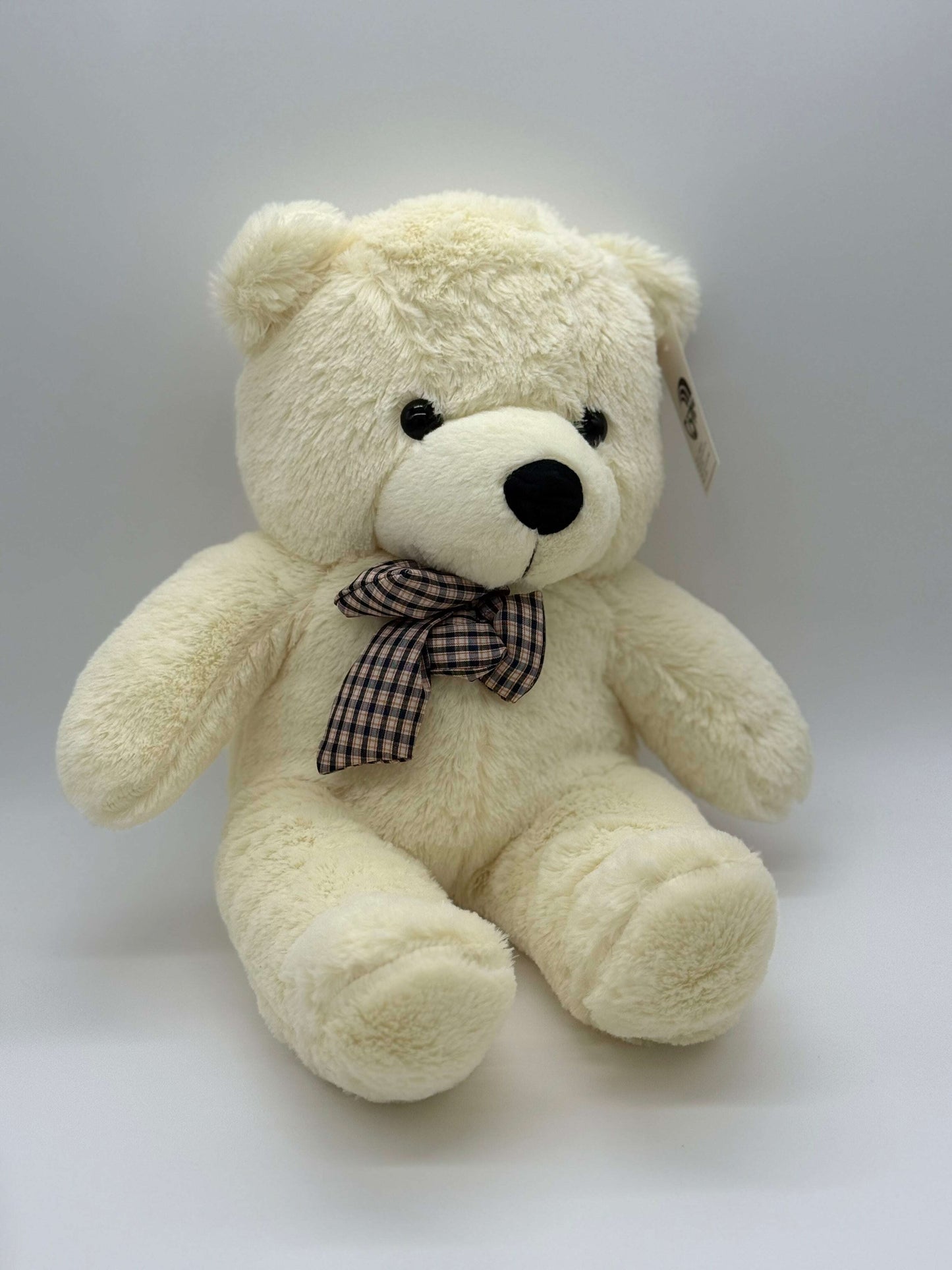 White Teddy Bear Stuffed Animal – X-Large 20"–24" Plush Toy with Bow - COLO