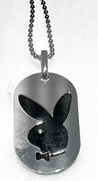 Playboy Dog Tag Black Bunny Ball chain - COLO