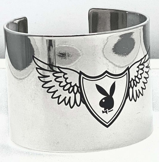PLAYBOY WIDE WING BANGLE - COLO