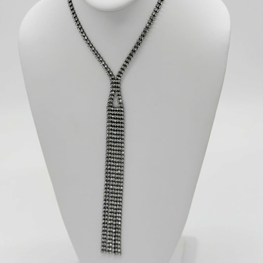 Crystal Tie-Style Lariat Necklace - COLO