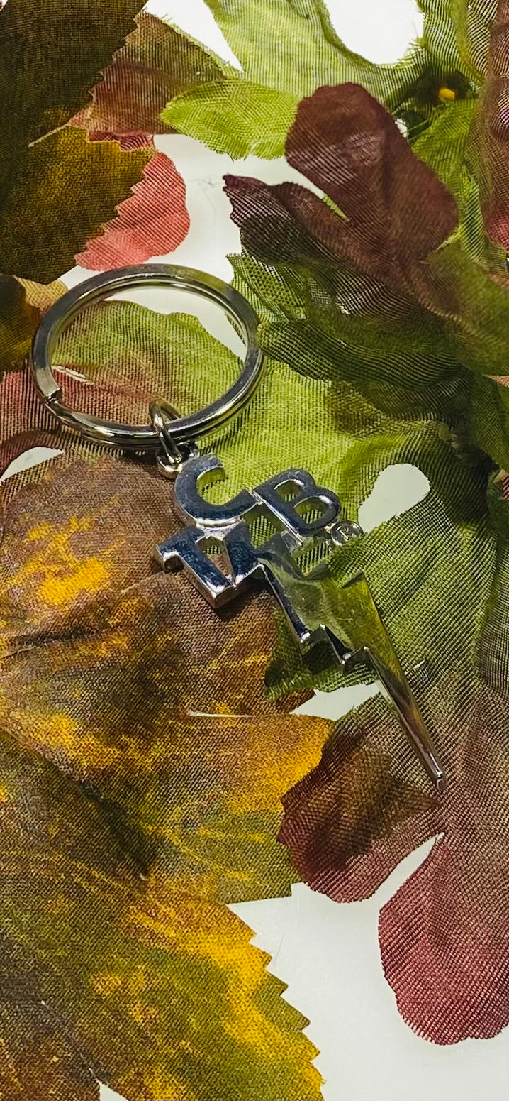 Elvis Presley TCB Enamel Lightning Bolt Keychain