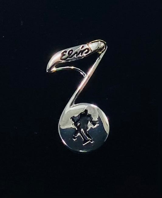 Elvis Presley Musical Note Stainless Steel Pendant
