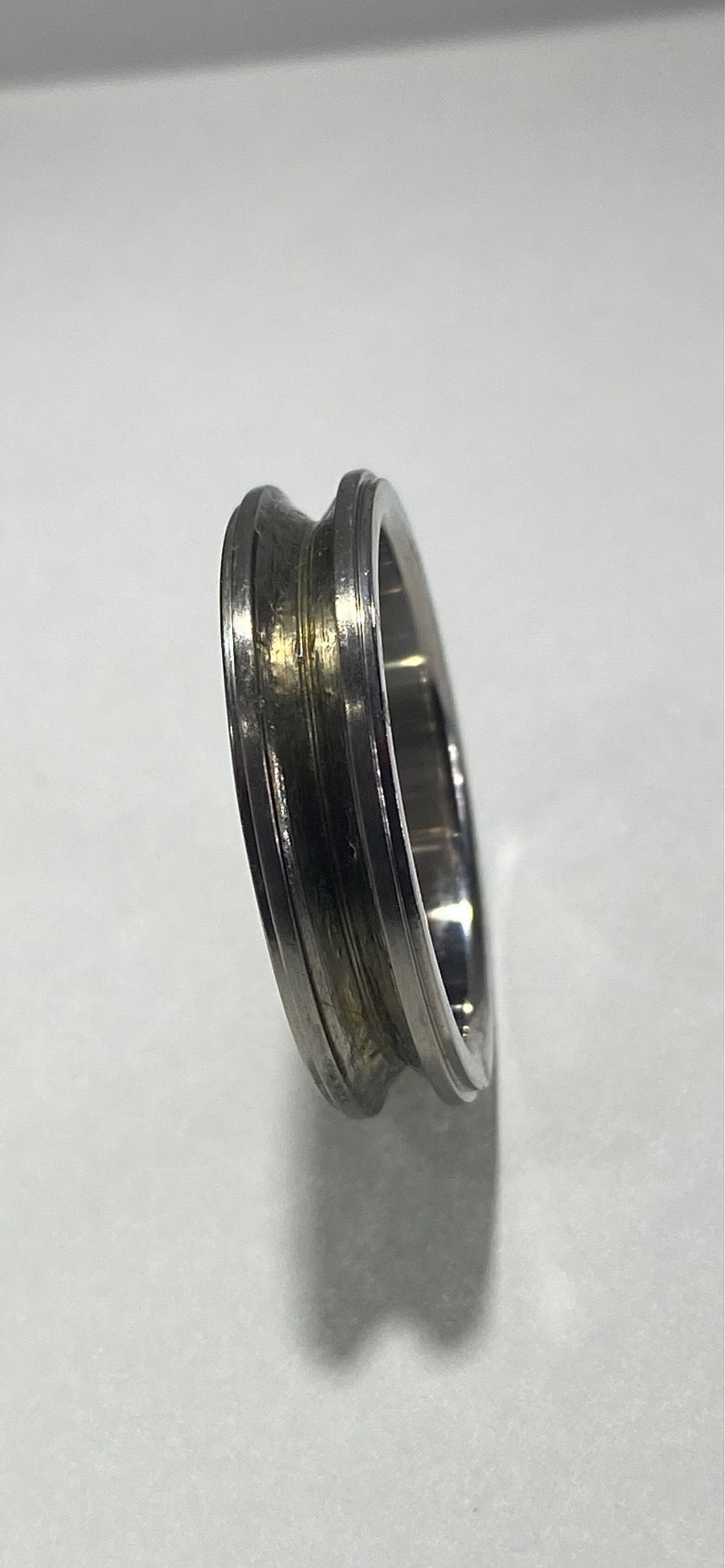Madison Collections Stainless Steel Hubcap Wheel Band Ring