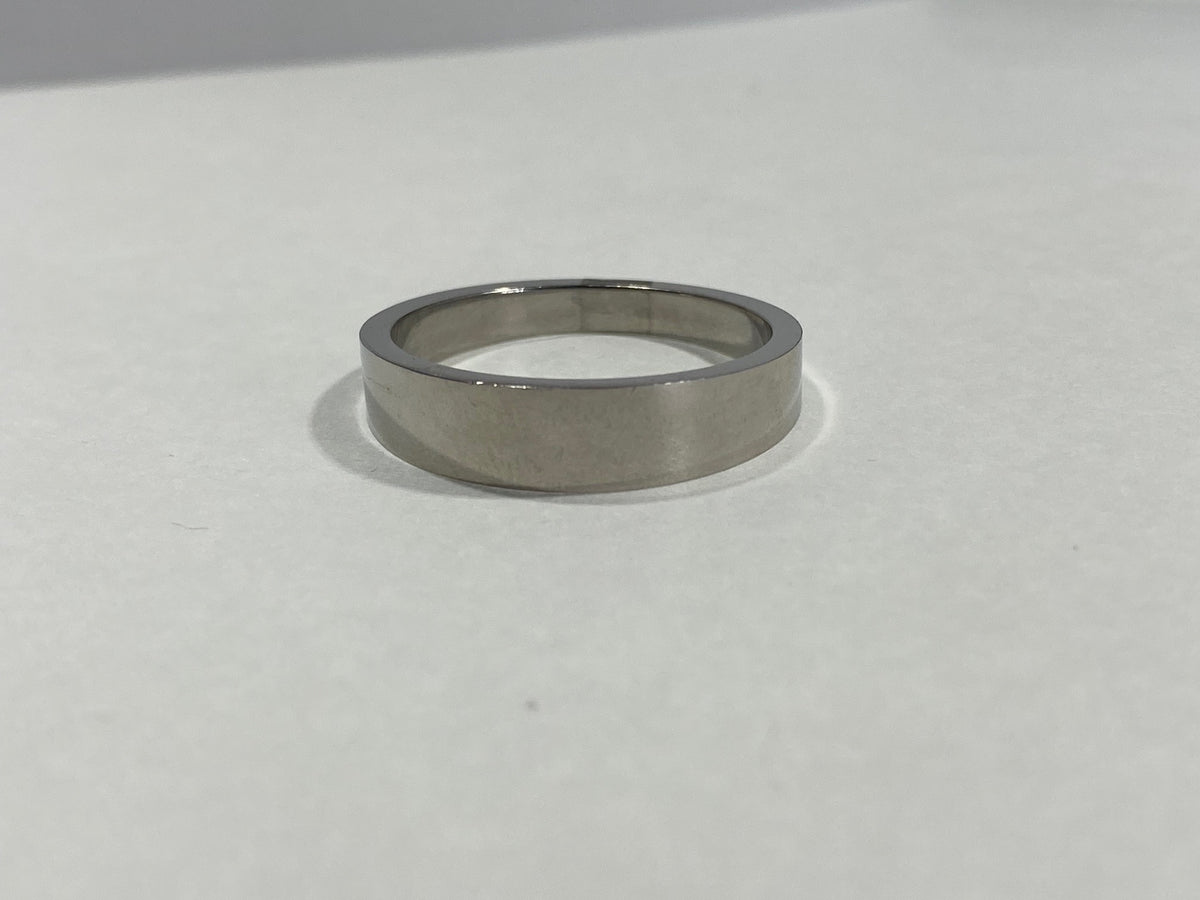 Madison Collections High-Polish Stainless Steel Plain Band Ring