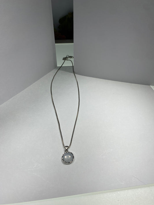 Moby Pearl Pendant Necklace on Box Chain (18" + 2" Extender) FROM MADISON COLLECTIONS