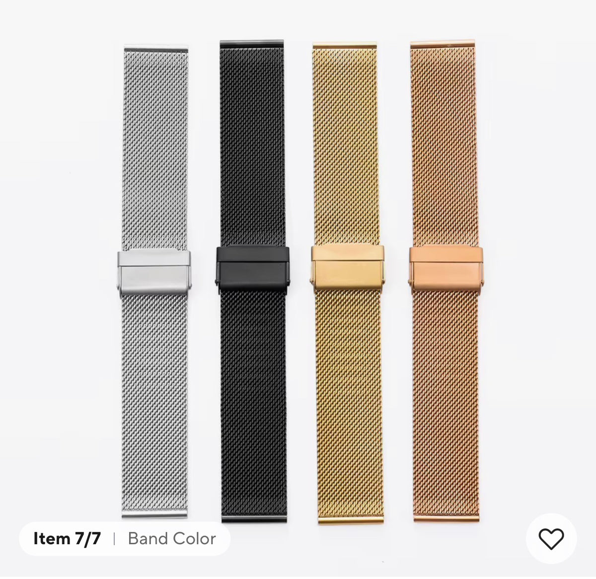 GOLD MESH STAINLESS STEEL BRACELET SMARTWATCH BAND 38-42 MM