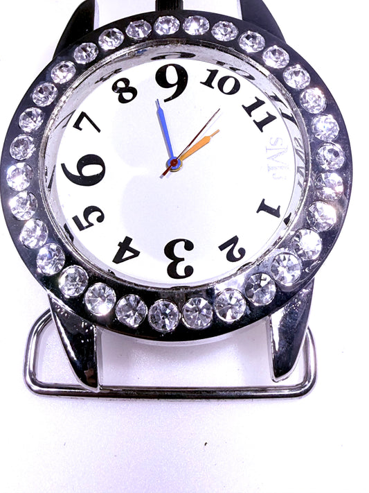 Rhinestone Crystal Working Watch Belt Buckle