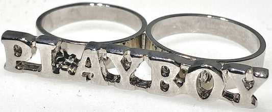 Playboy Open Two Fingers Ring 7-8 size only - COLO