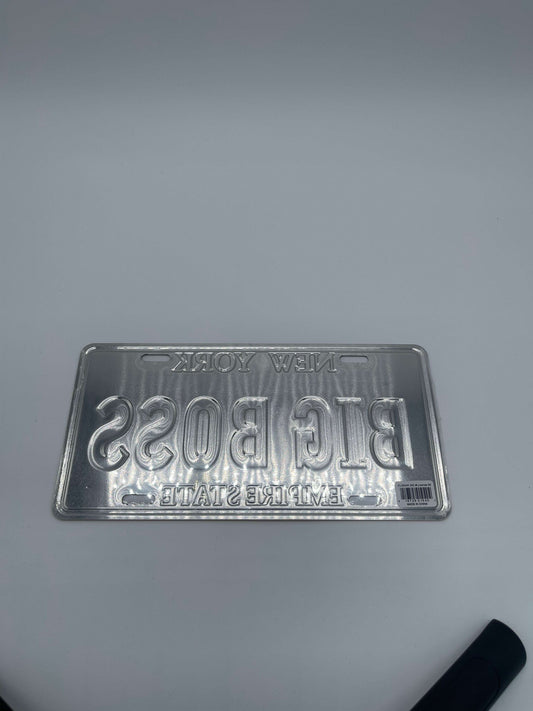 BIG BOSS New York License Plate – NYC Skyline Souvenir - COLO