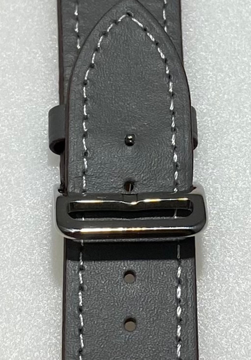 Hybrid Nylon and Genuine Leather Smartwatch Replacement Band