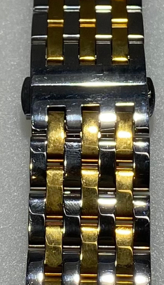TWO TONE GOLD AND SILVER STAINLESS STEEL BRACELET SMARTWATCH BAND 38-42 MM