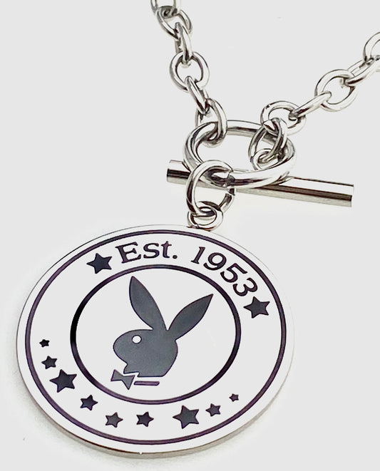 PLAYBOY EST 1953 DISK w/toggle curb link chain