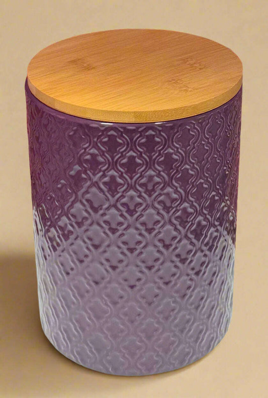 Ceramic Containers with Lids in Purple - COLO