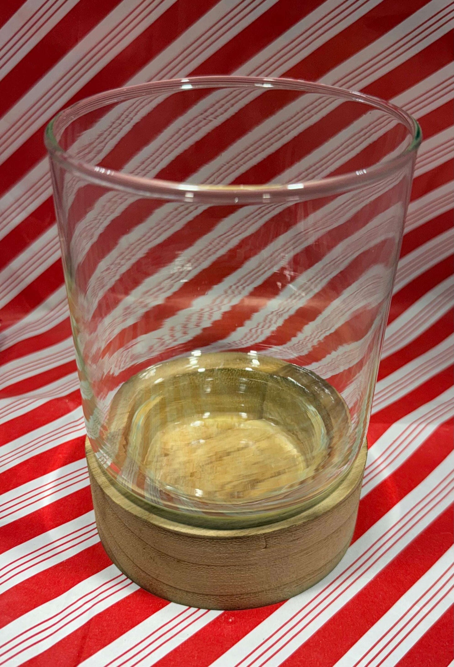 Glassware Candles Holder with Wood Basic - COLO
