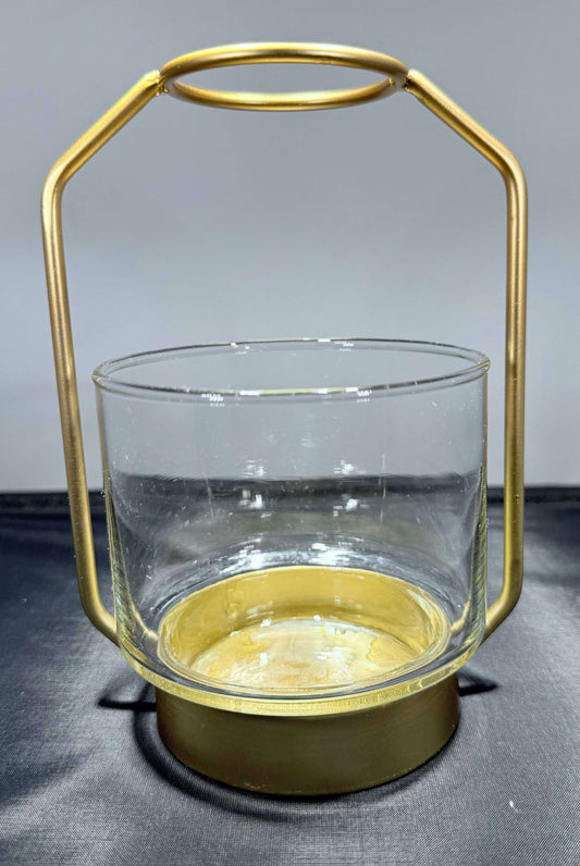 Vases 2 Gold Satin Finish Vases Round - COLO