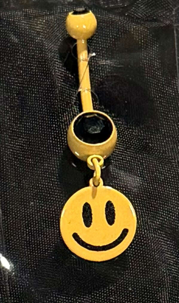 Belly Piercing Smiley Yellow - COLO
