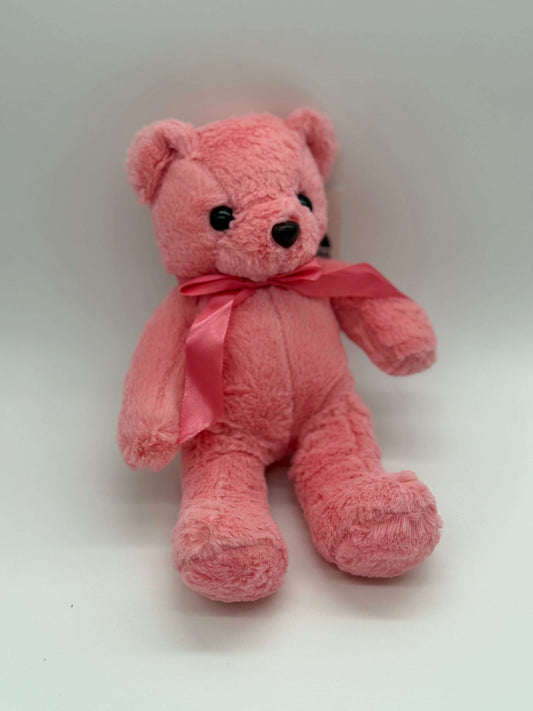 Teddy Bear Stuffed Animal - Pink (9" to 10" Cuddly Plush Bear) - COLO