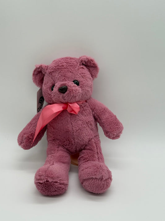 Teddy Bear Stuffed Animal - Dark Pink Violet (9" to 10" Cuddly Plush Bear)