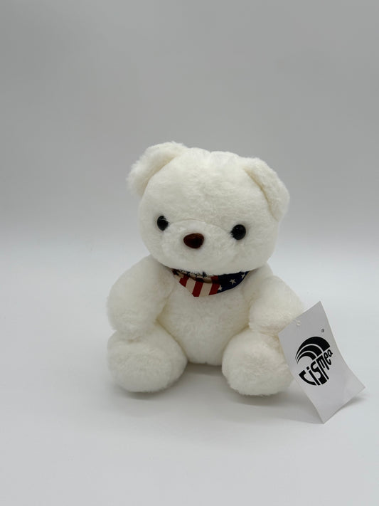 Teddy Bear Stuffed Animal - White (9" to 10" Cuddly Plush Bear)
