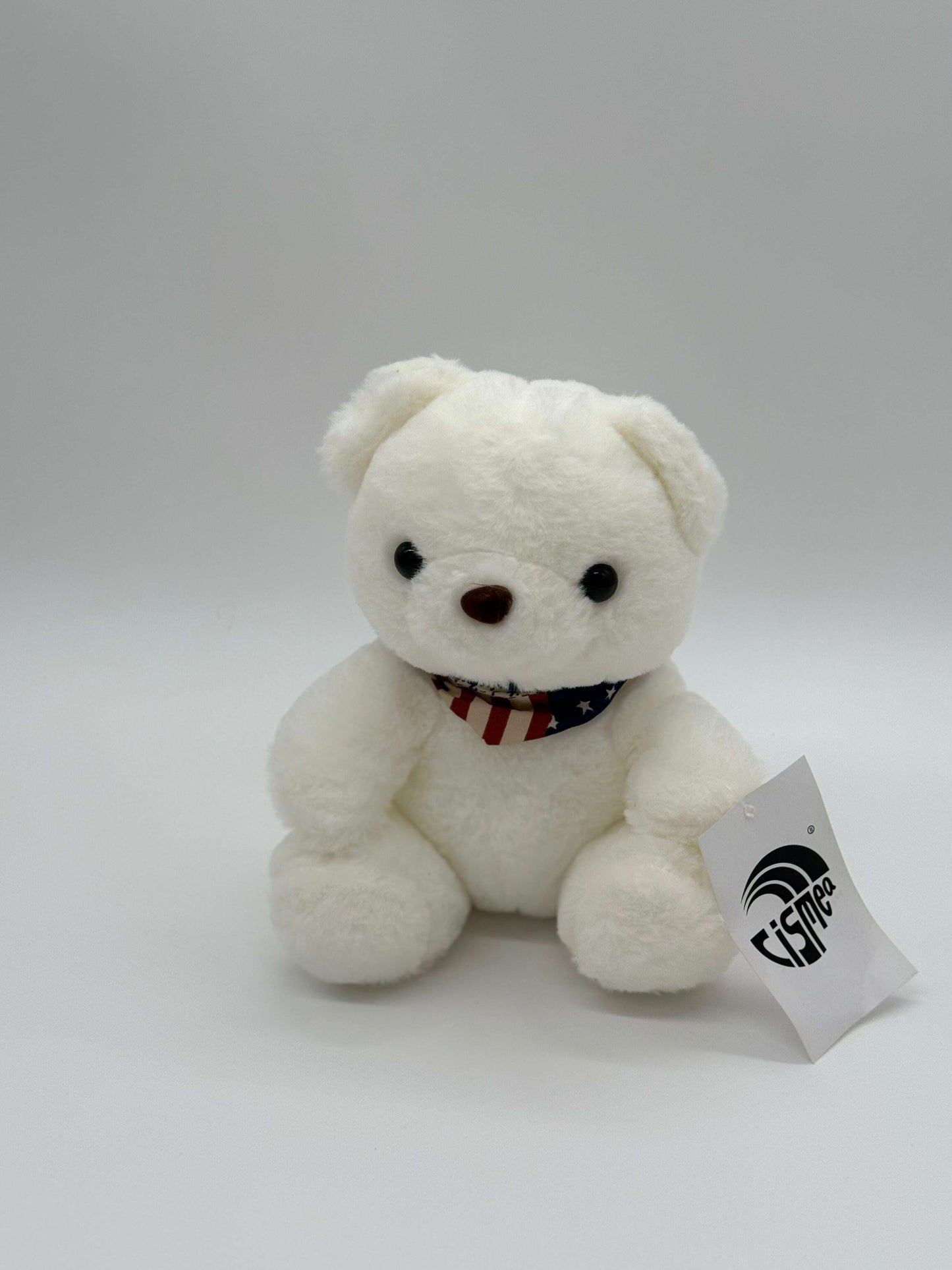 Teddy Bear Stuffed Animal - White (9" to 10" Cuddly Plush Bear) - COLO