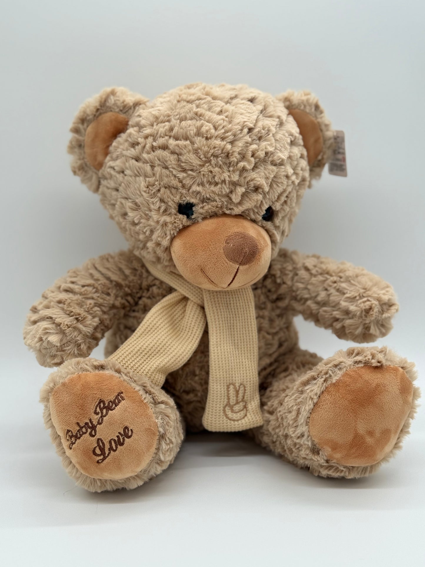 Light Brown Teddy Bear Stuffed Animal – Large 17"–19" Soft Plush Toy with Bow